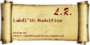 Labáth Rudolfina névjegykártya